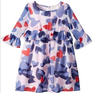 KATE SPADE GIRLS CONFETTI HEARTS DRESS SIZE 6X